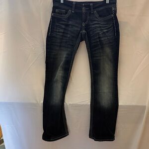 BKE Women's Dark Wash Boot Cut Jeans